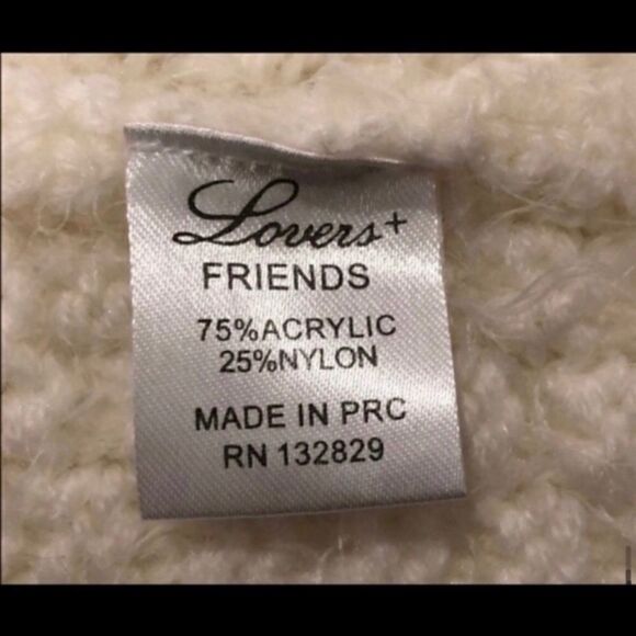 LOVERS + FRIENDS BE FLIRTY SOFT KNIT IVORY SKIRT S - Picture 5 of 6